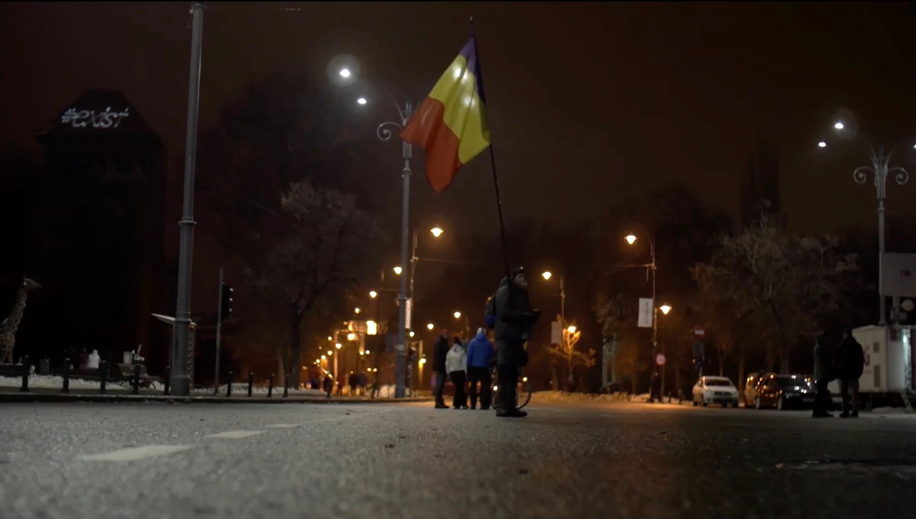 Night protest in Portavoce